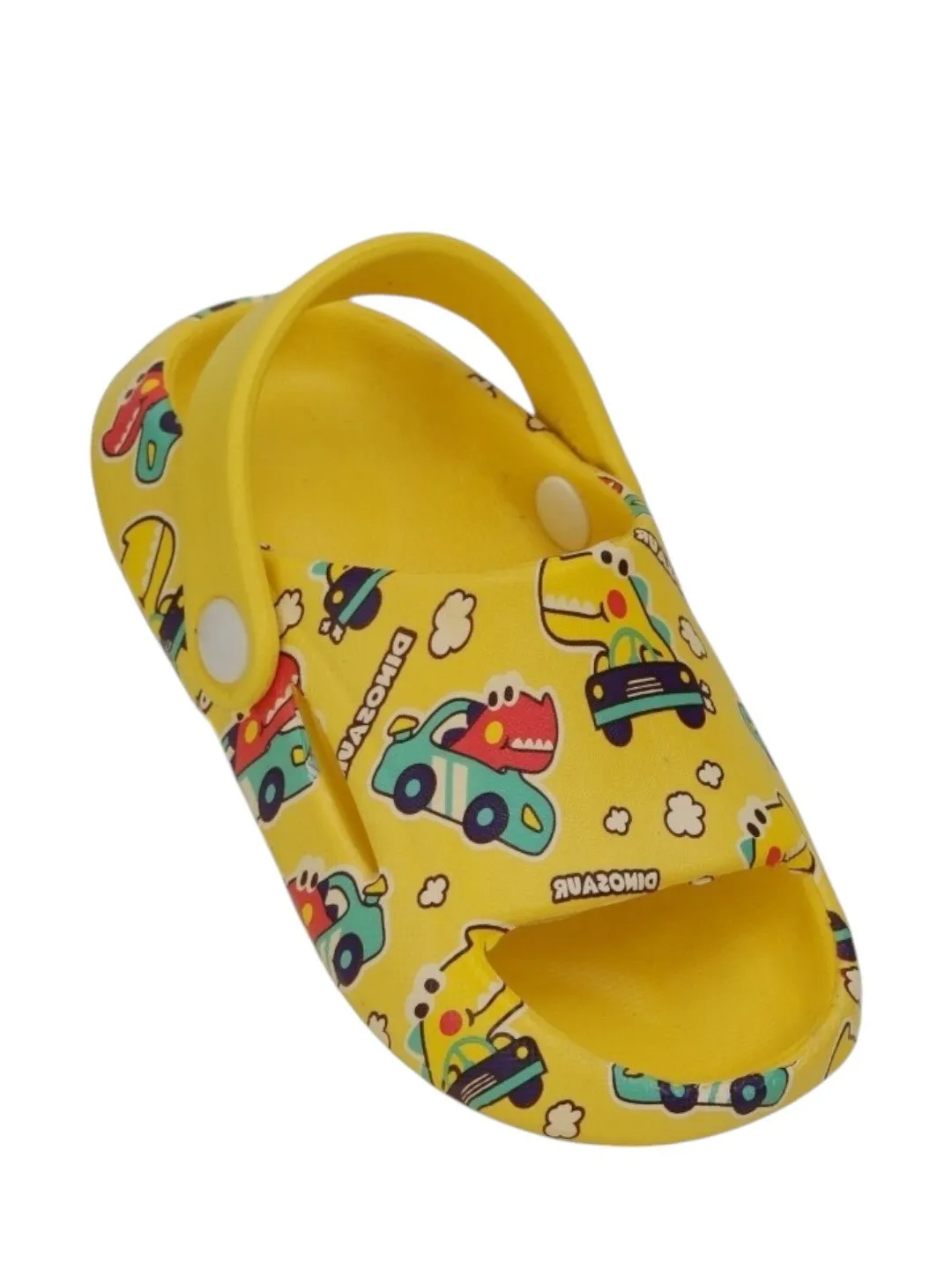 Roaring Racers: Kids' Dino Driving Car Print Sandals