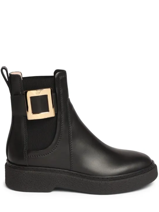 Roger Vivier   25mm Viv Rangers leather ankle boots 