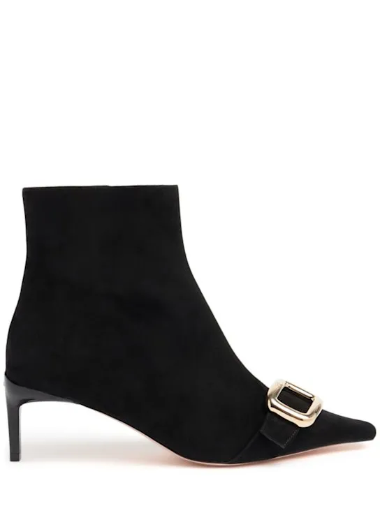 Roger Vivier   55mm Choc suede ankle boots 