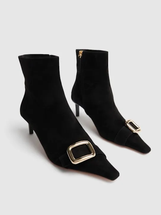 Roger Vivier   55mm Choc suede ankle boots 