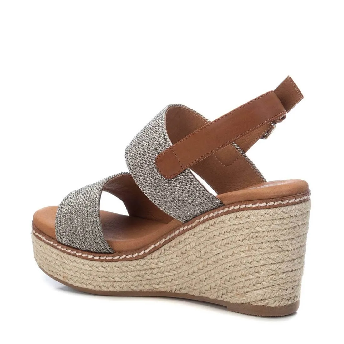 Ronda Silver & Camel Espadrilles