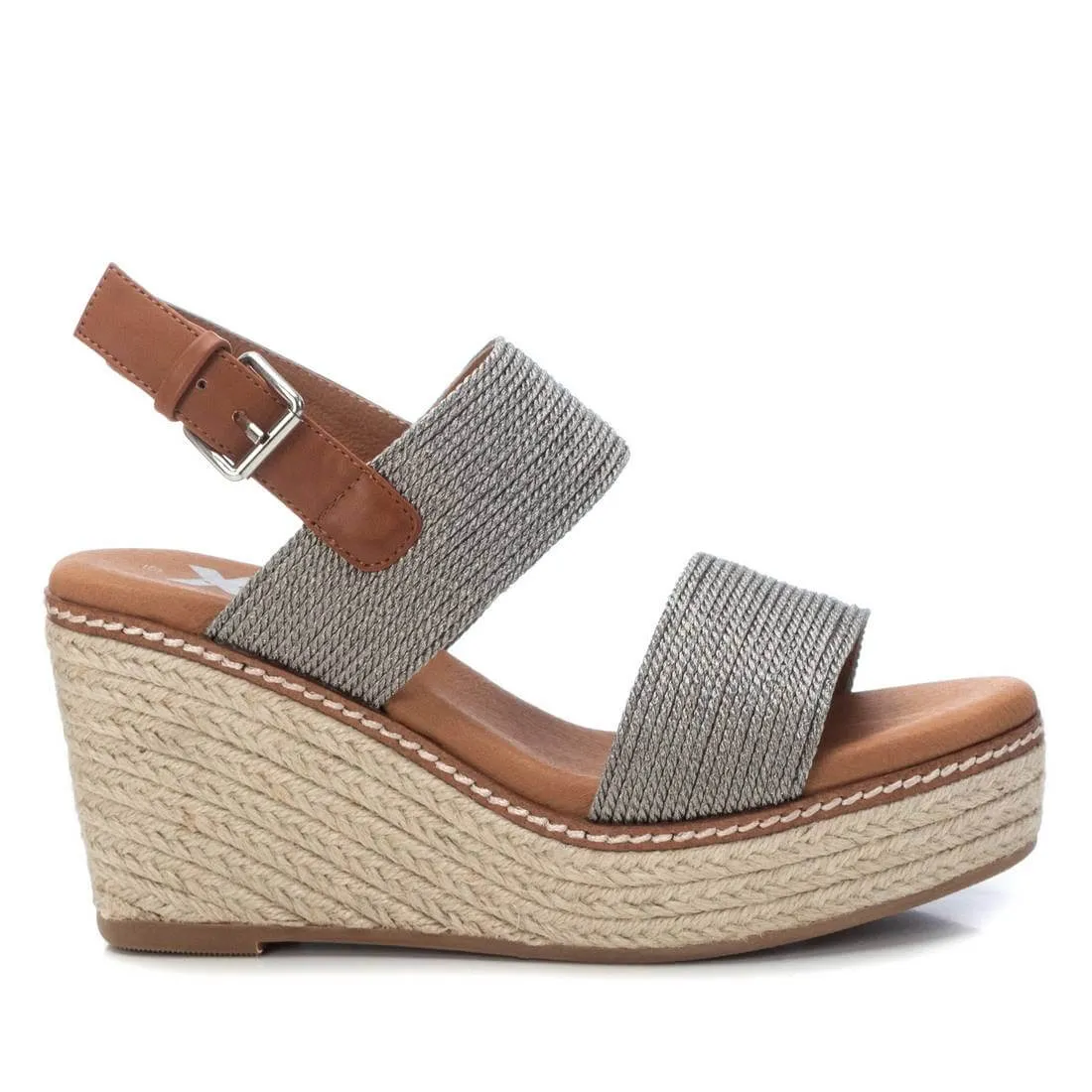 Ronda Silver & Camel Espadrilles