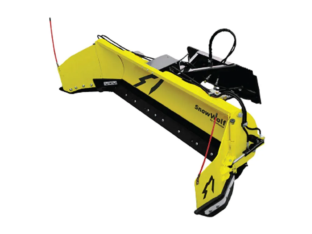 SnowWolf QuattroPlow auto wing plow for wheel loaders