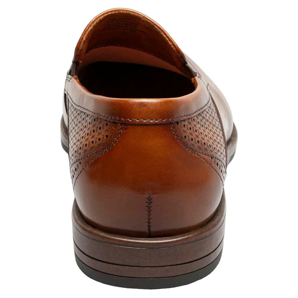 Stacy Adams Aiden Cognac Moc Toe Slip On