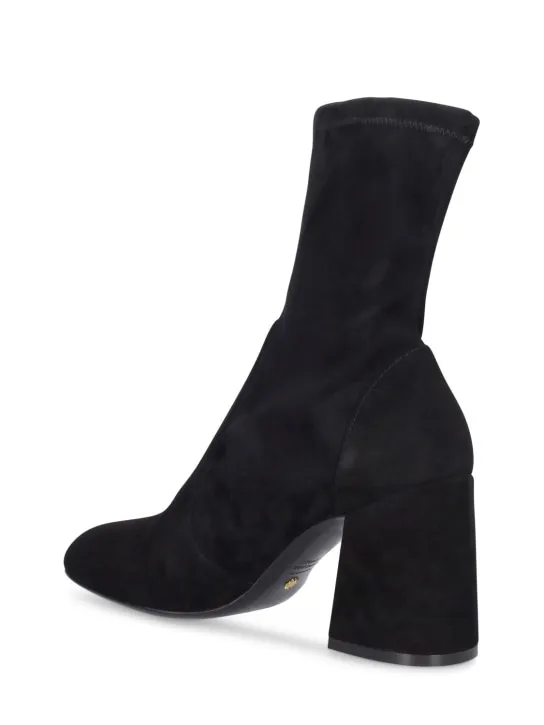 Stuart Weitzman   85mm Flareblock suede ankle boots 