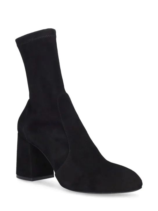 Stuart Weitzman   85mm Flareblock suede ankle boots 