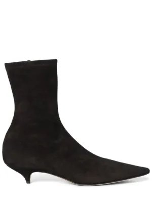 The Row   35mm Uxor suede ankle boots 