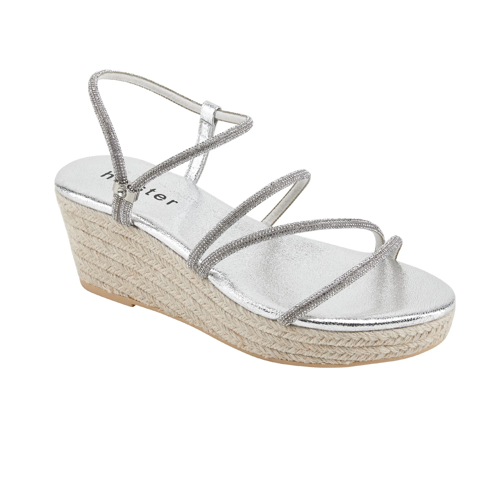 Tiara Espadrille & Viva Espadrille Bundle - Beige/Silver