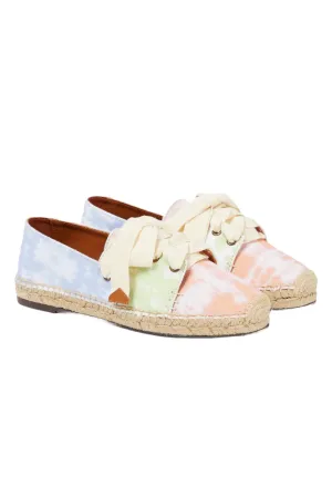 Tie-dye Canvas Derby Espadrilles