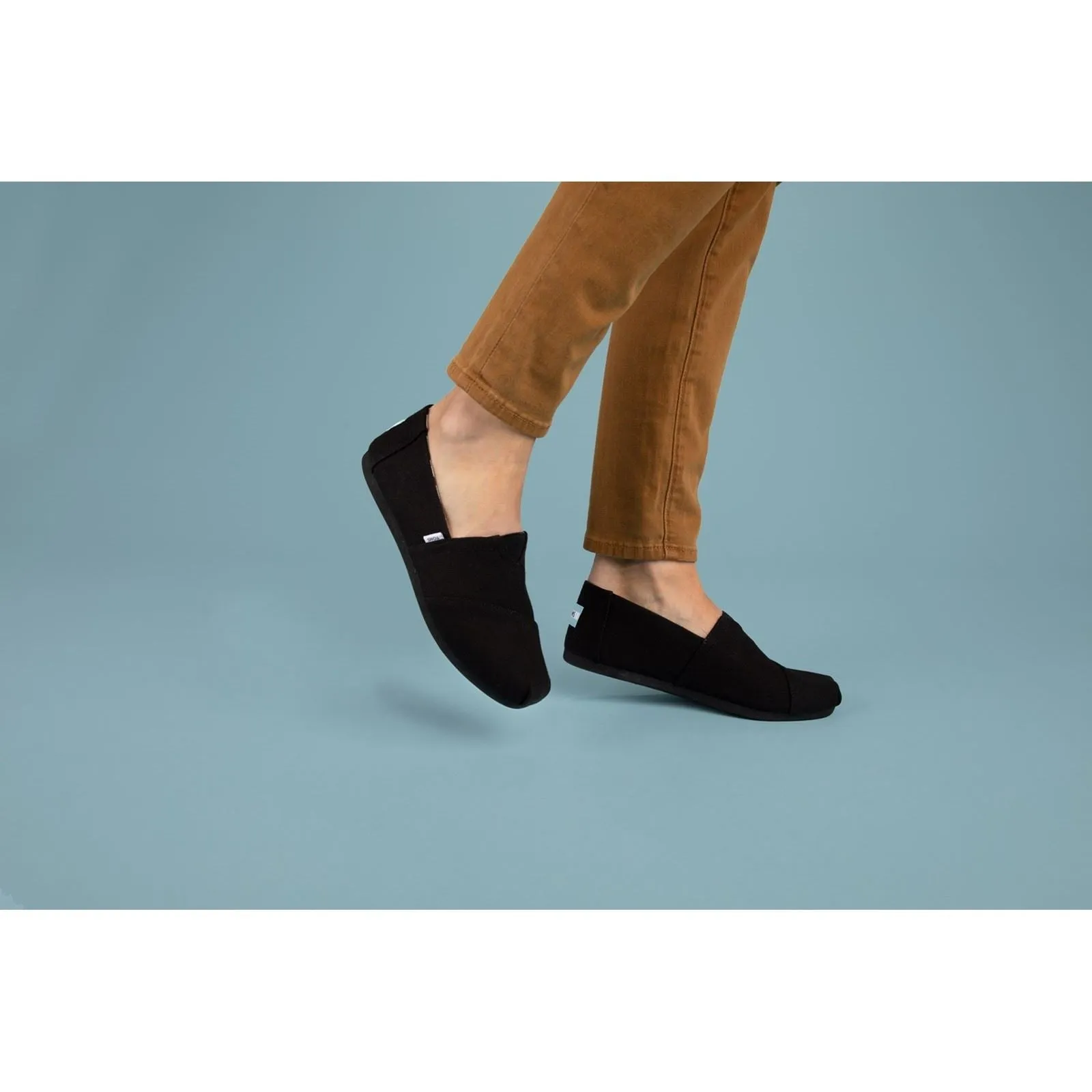 TOMS Alpargata 100% Cotton Women's Black Espadrilles