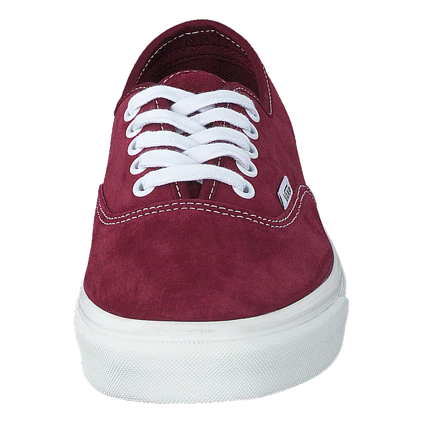 Ua Authentic (pig Suede)pomegrntsnwwht