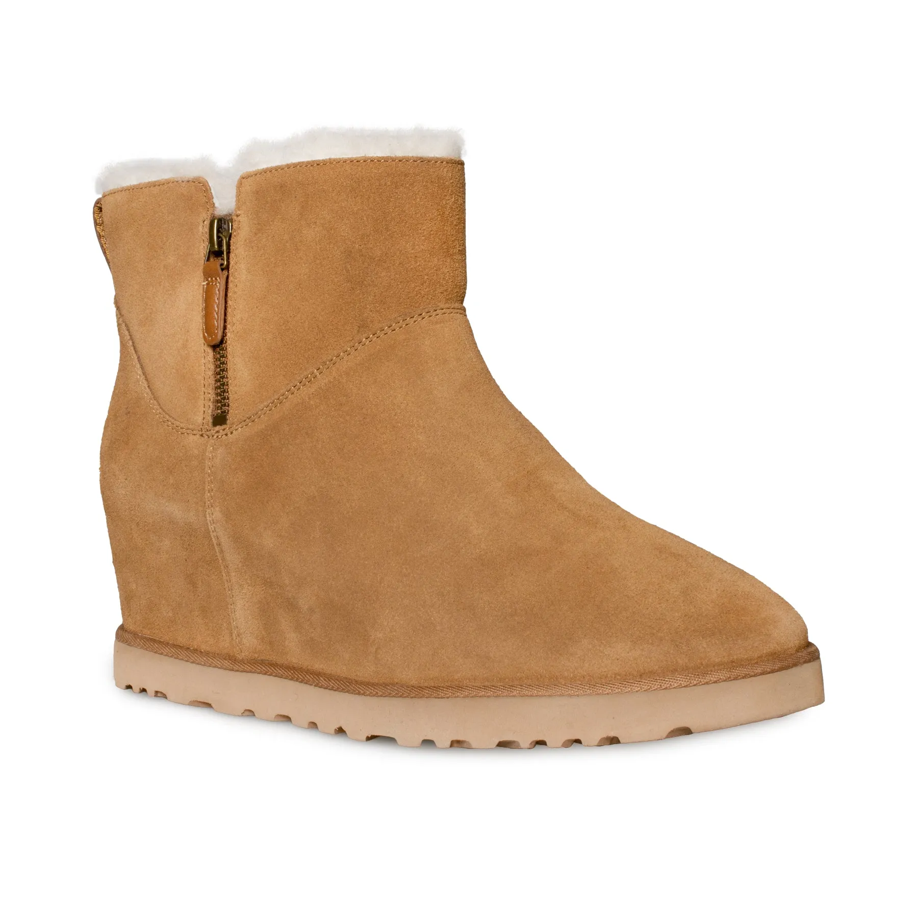 UGG Classic Femme Zip Mini Chestnut Boots - Women's