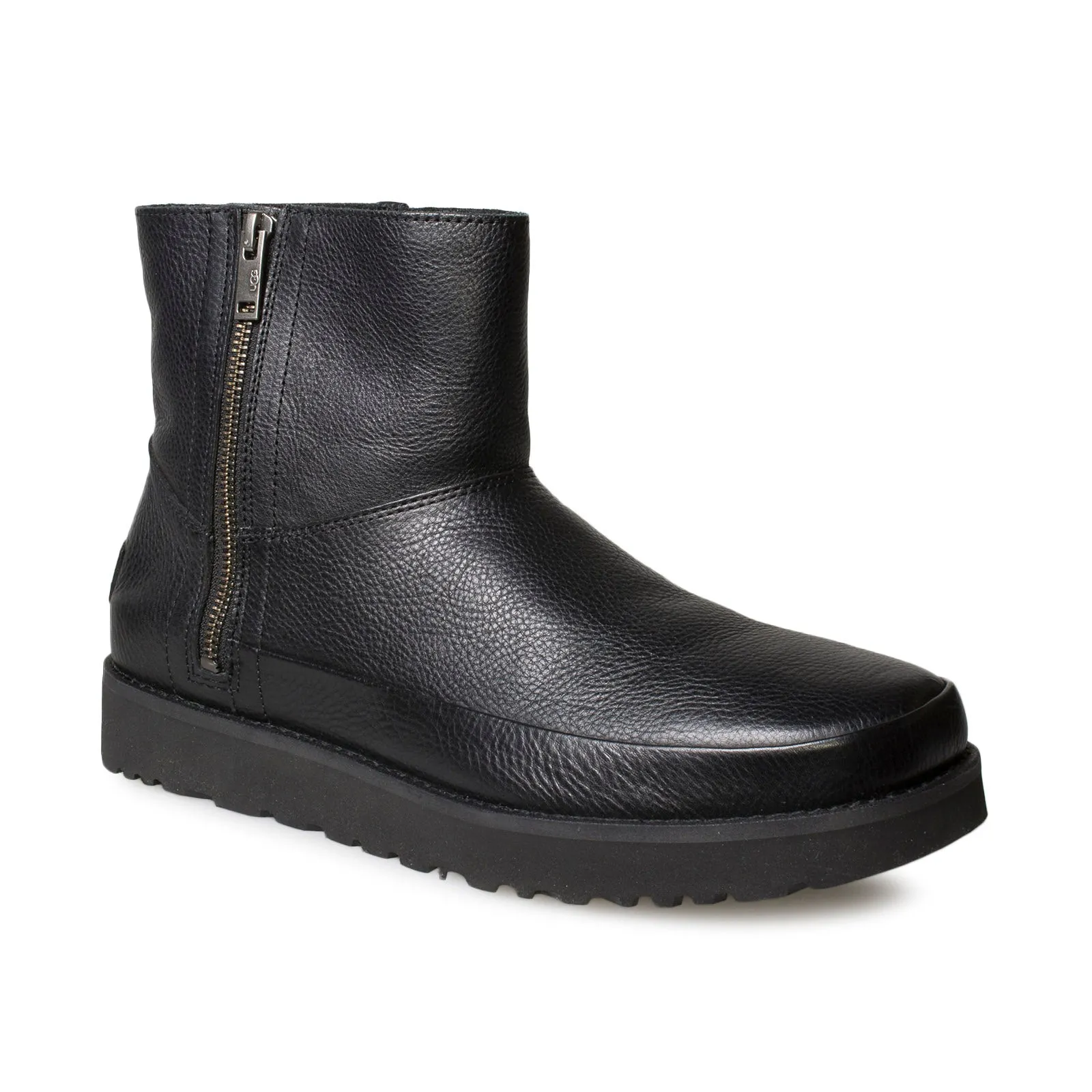 UGG Deconstructed Mini Black Boots - Women's