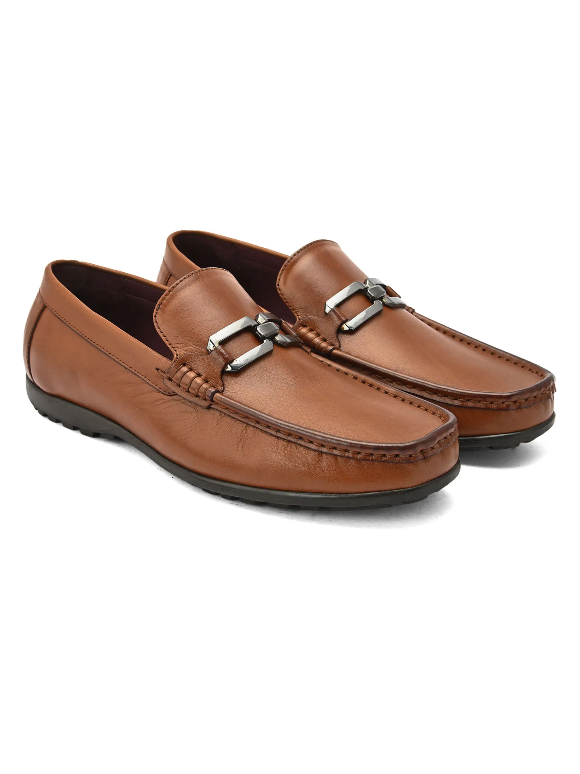 Venetto Tan Driving Loafers