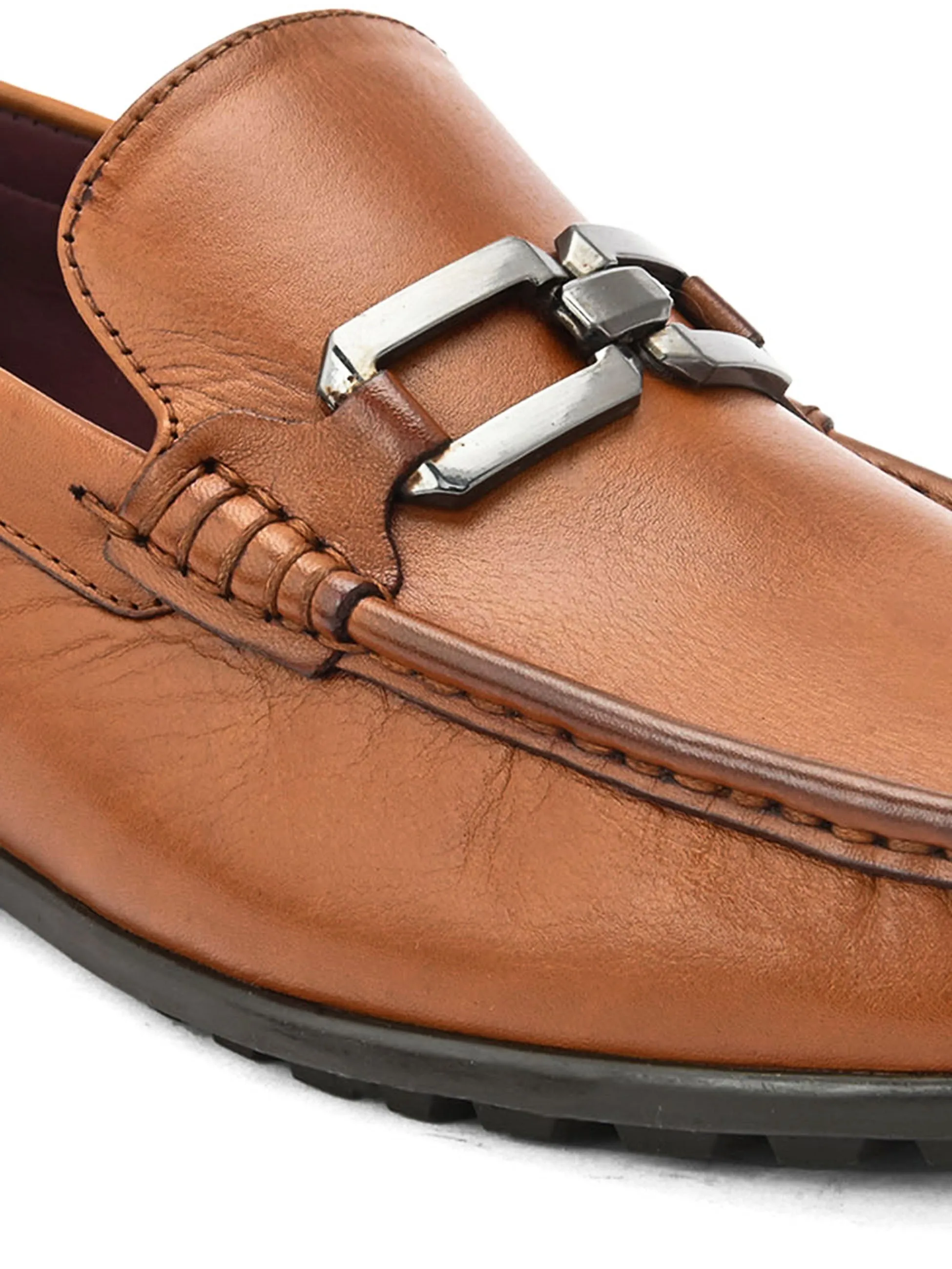 Venetto Tan Driving Loafers