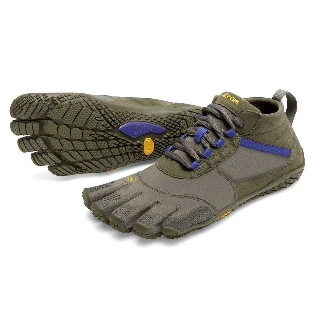 Vibram V-Trek Womens Five Fingers Shoes in Military Purple - Rubber Outsole