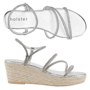 Viva Flat & Viva Espadrille Bundle - Silver/Silver