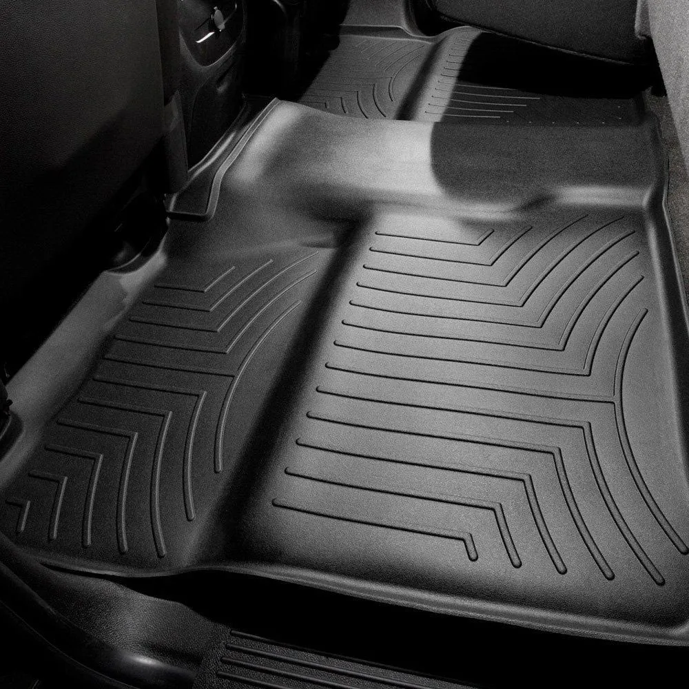 Weathertech® • 440660 • FloorLiner • Molded Floor Liners • Black • Second Row • Chevy Silverado / GMC Sierra 1500 07-13, 2500/3500 07-14