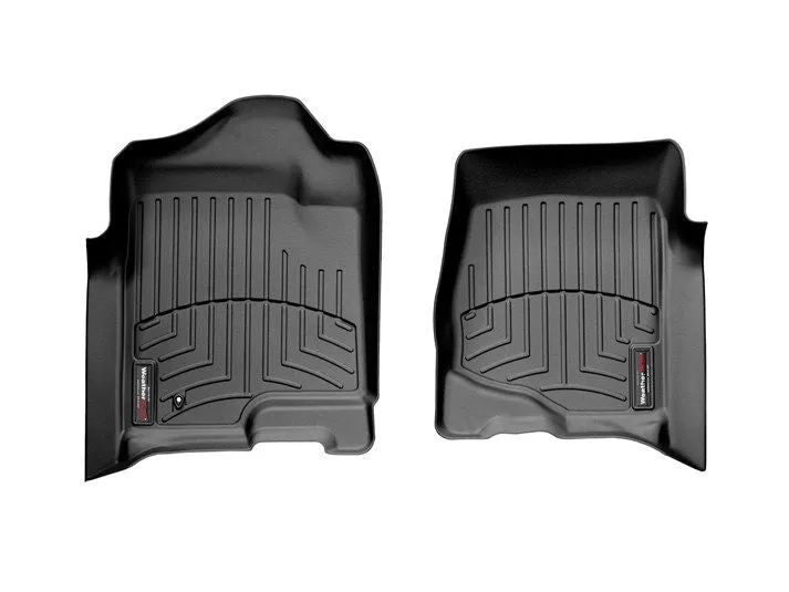 Weathertech® • 440661 • FloorLiner • Molded Floor Liners • Black • First Row • Chevy Silverado / GMC Sierra 1500 07-13, 2500/3500/Suburban/Tahoe/Yukon 07-14, Cadillac Escalade 07-14