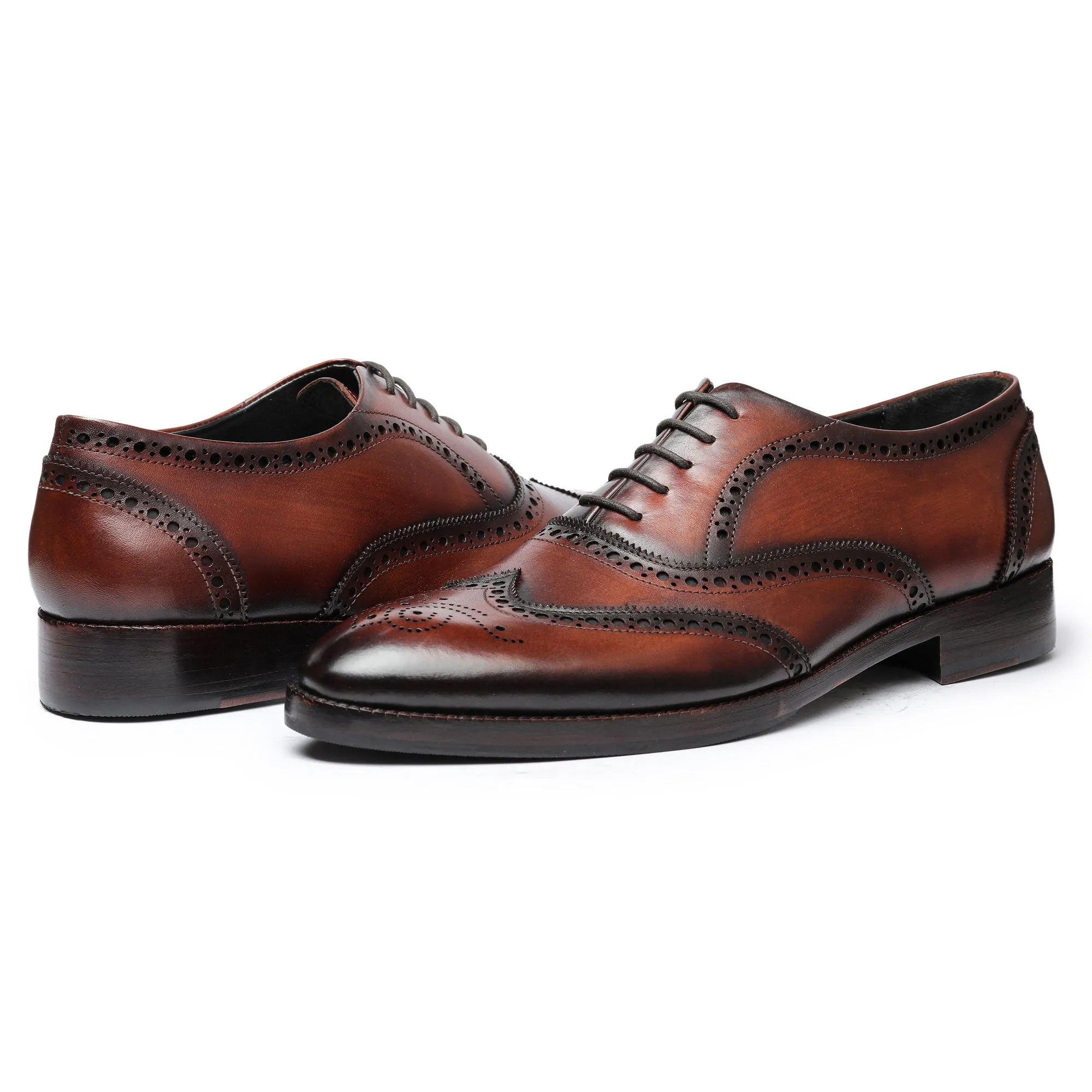 Wingtip Brogue Oxford- Dark Brown