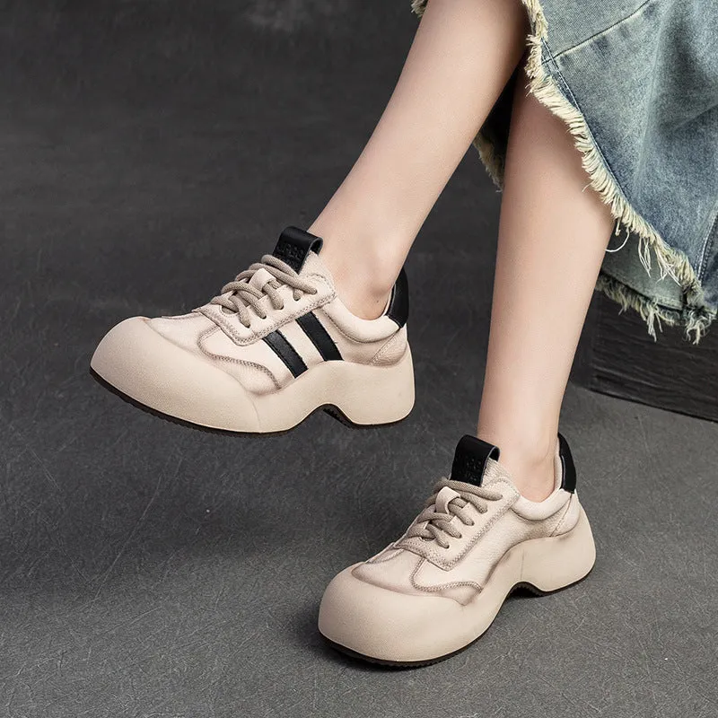 Women Minimalist Fashion Leather Sport Casual Shoes