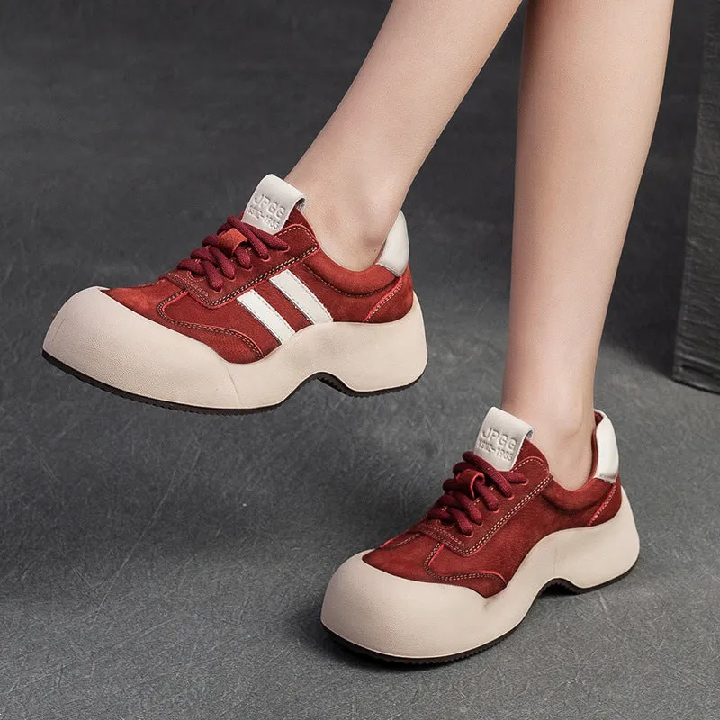 Women Minimalist Fashion Leather Sport Casual Shoes