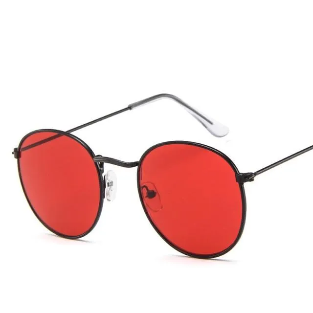 Women's Acrylic Lens Alloy Frame Wrap Style Anti-Reflective Sunglasses