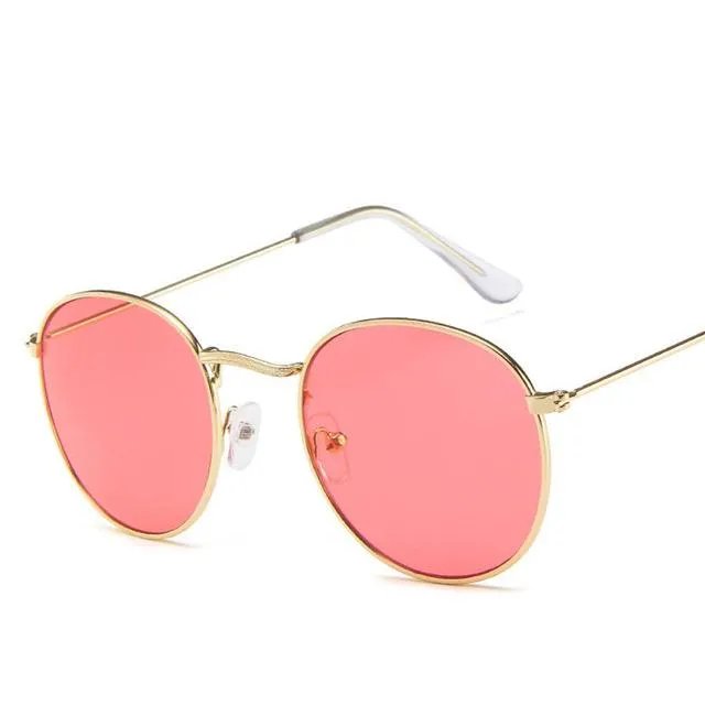 Women's Acrylic Lens Alloy Frame Wrap Style Anti-Reflective Sunglasses