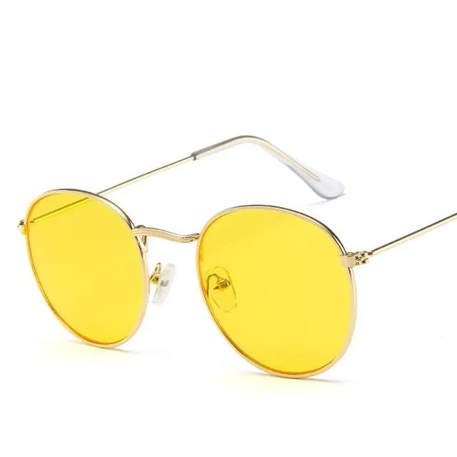 Women's Acrylic Lens Alloy Frame Wrap Style Anti-Reflective Sunglasses