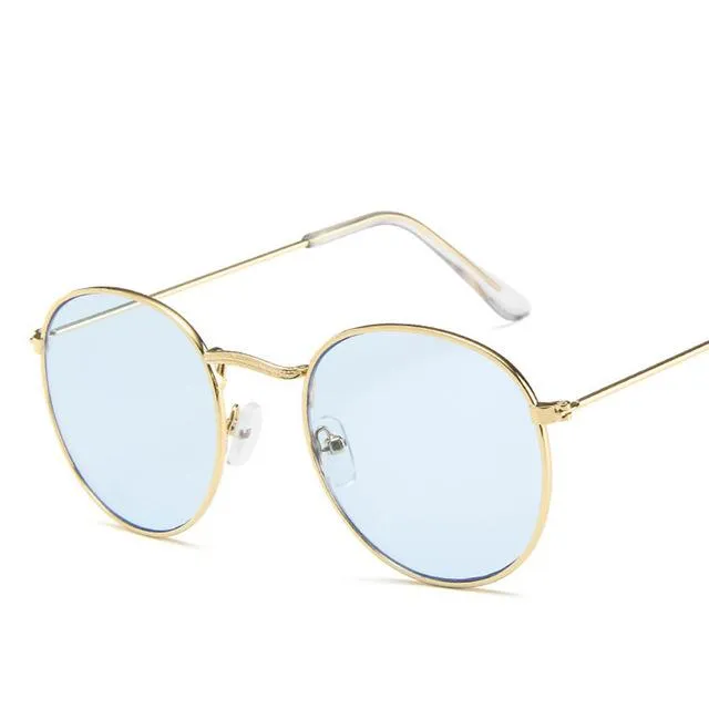 Women's Acrylic Lens Alloy Frame Wrap Style Anti-Reflective Sunglasses