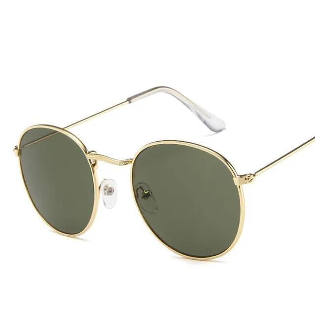 Women's Acrylic Lens Alloy Frame Wrap Style Anti-Reflective Sunglasses