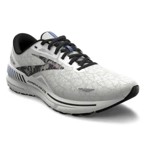 Womens Brooks Running Adrenaline GTS 23 Abstract in White/Black/Orchid Bouquet