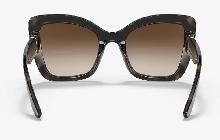 Womens Dolce & Gabbana Sunglasses Dg6170 Havana/Black/ Gradient Brown Sunnies