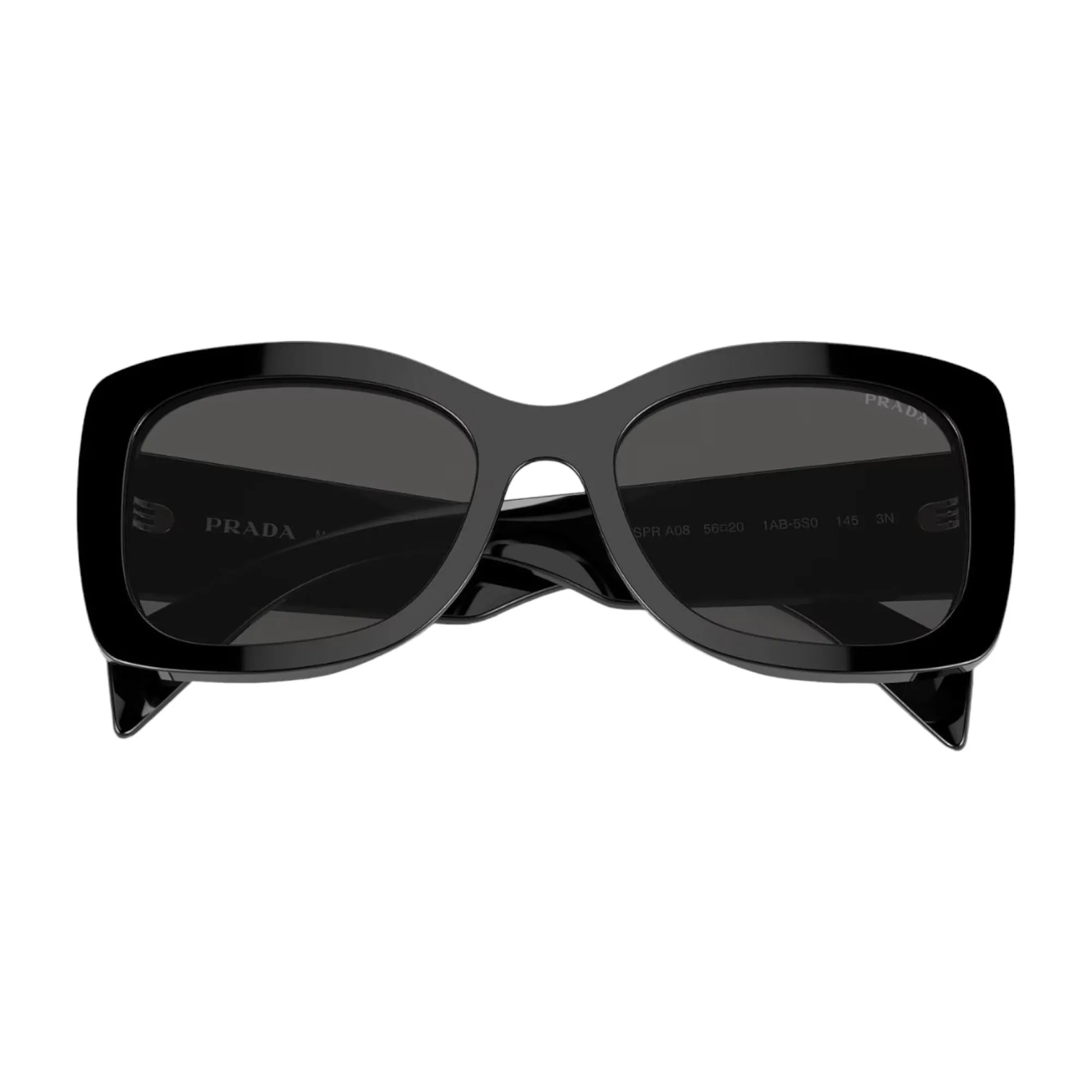 Womens Prada Sunglasses Pr A08s Black/ Dark Grey Sunnies