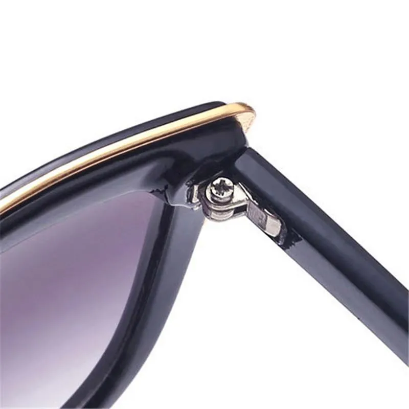 Women's Vintage Cat Eye Mirror Anti-Reflective Plastic Party Sunglasses