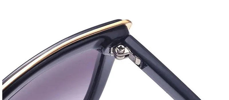 Women's Vintage Cat Eye Mirror Anti-Reflective Plastic Party Sunglasses