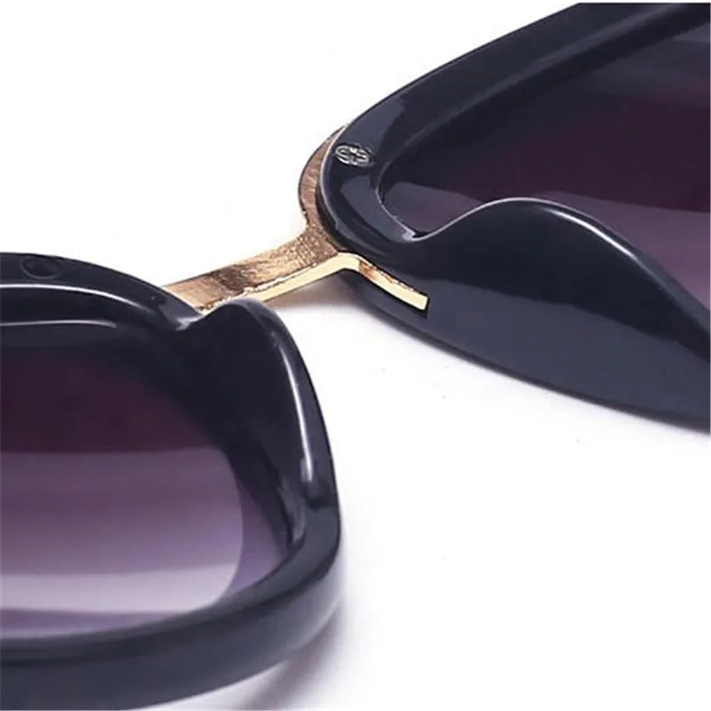 Women's Vintage Cat Eye Mirror Anti-Reflective Plastic Party Sunglasses